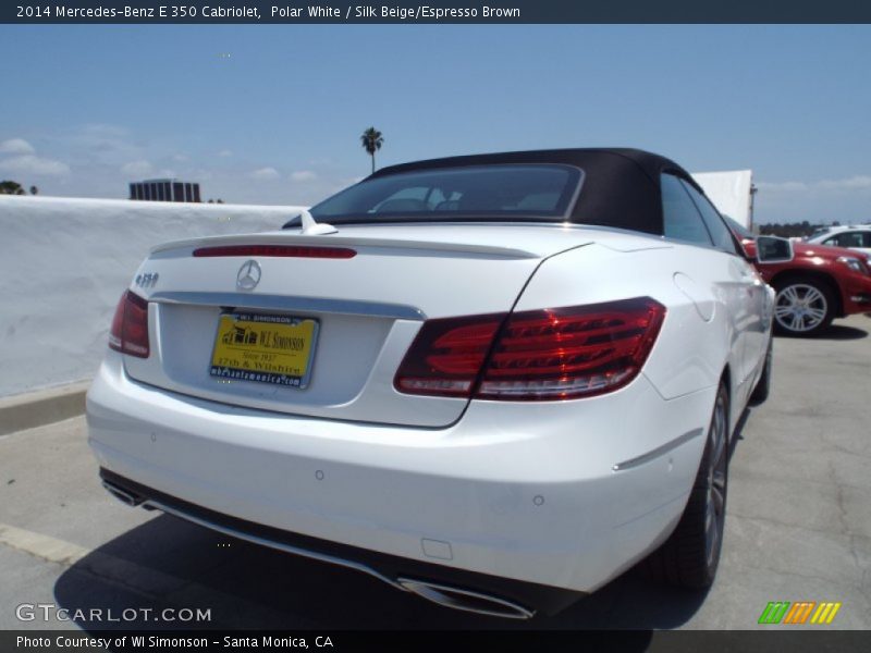Polar White / Silk Beige/Espresso Brown 2014 Mercedes-Benz E 350 Cabriolet