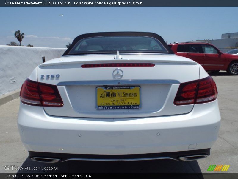 Polar White / Silk Beige/Espresso Brown 2014 Mercedes-Benz E 350 Cabriolet