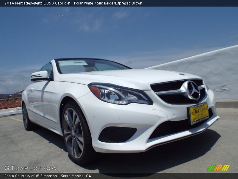 Polar White / Silk Beige/Espresso Brown 2014 Mercedes-Benz E 350 Cabriolet