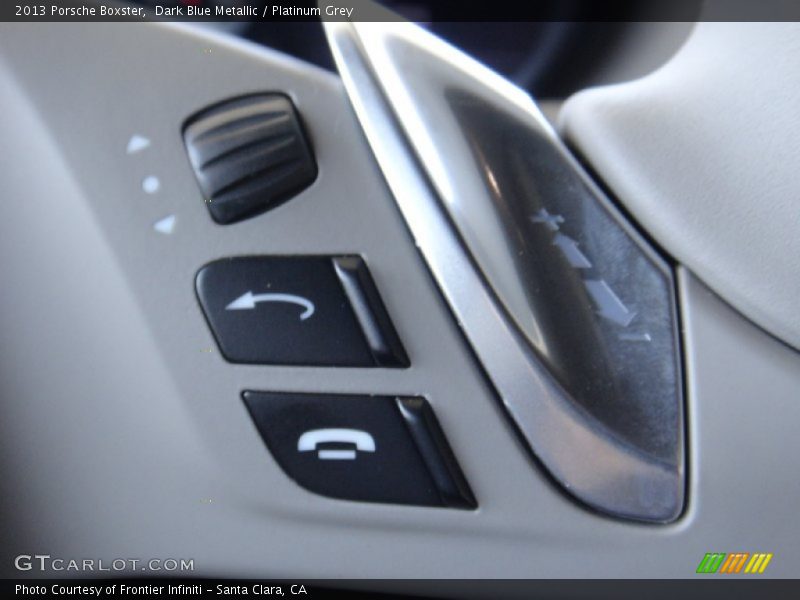 Dark Blue Metallic / Platinum Grey 2013 Porsche Boxster
