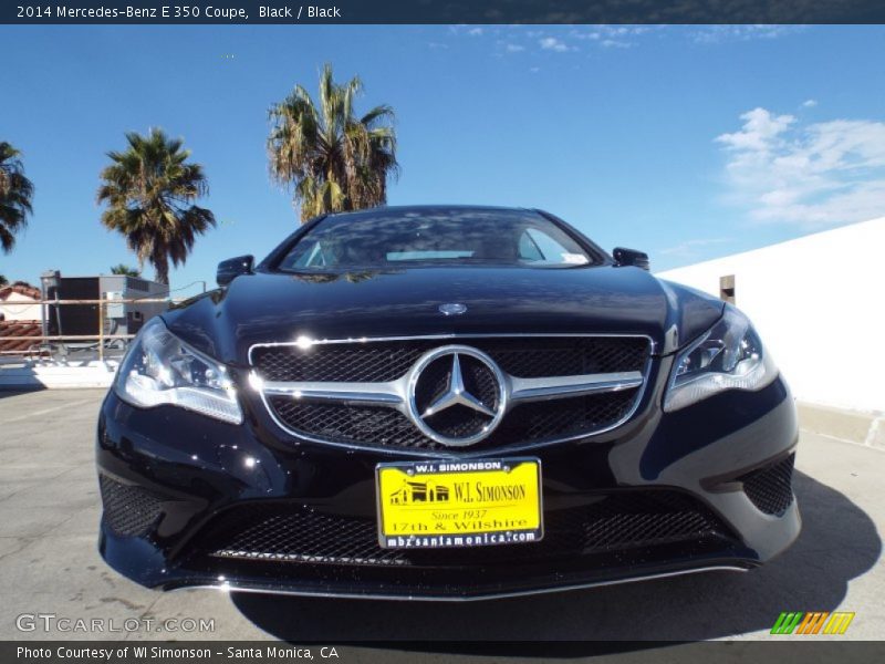 Black / Black 2014 Mercedes-Benz E 350 Coupe