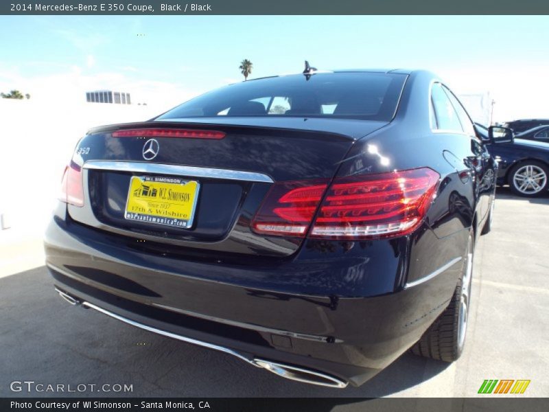 Black / Black 2014 Mercedes-Benz E 350 Coupe