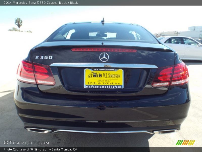 Black / Black 2014 Mercedes-Benz E 350 Coupe