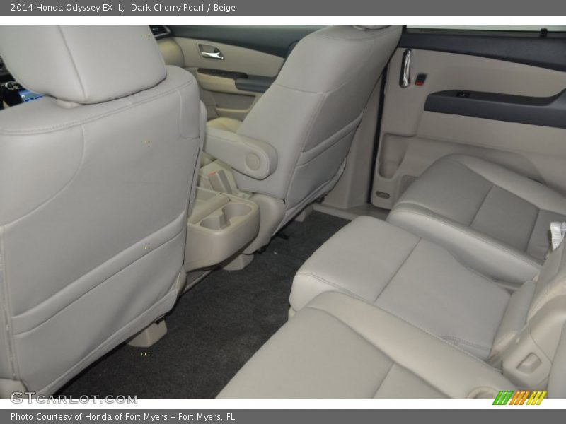 Dark Cherry Pearl / Beige 2014 Honda Odyssey EX-L