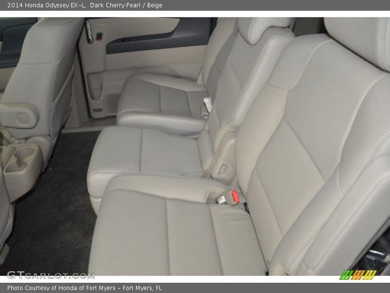 Dark Cherry Pearl / Beige 2014 Honda Odyssey EX-L
