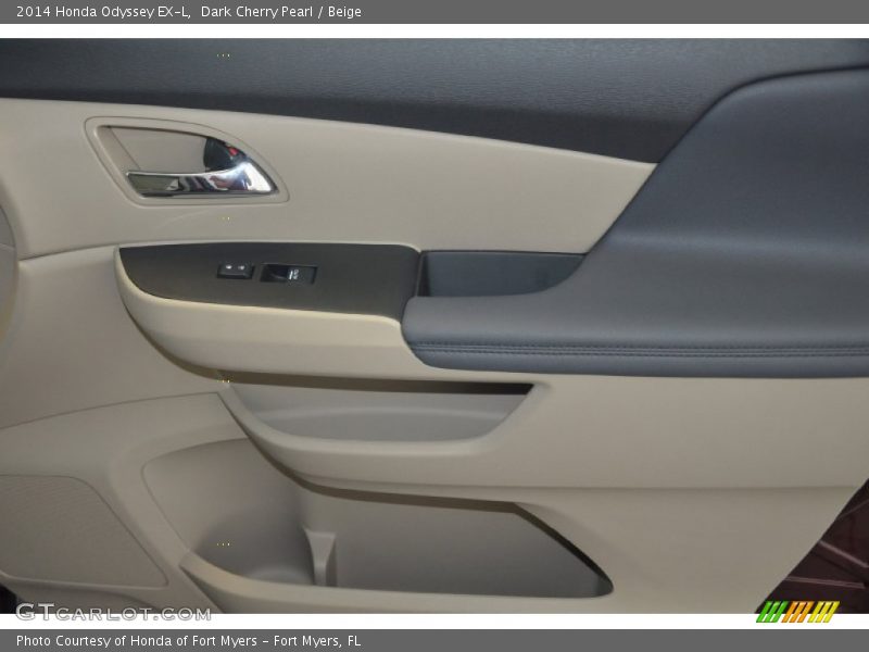 Dark Cherry Pearl / Beige 2014 Honda Odyssey EX-L