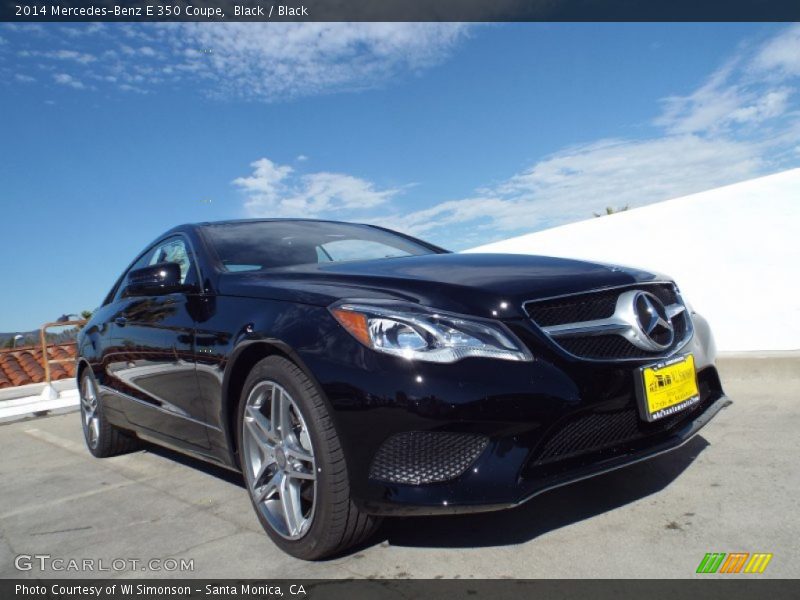Black / Black 2014 Mercedes-Benz E 350 Coupe