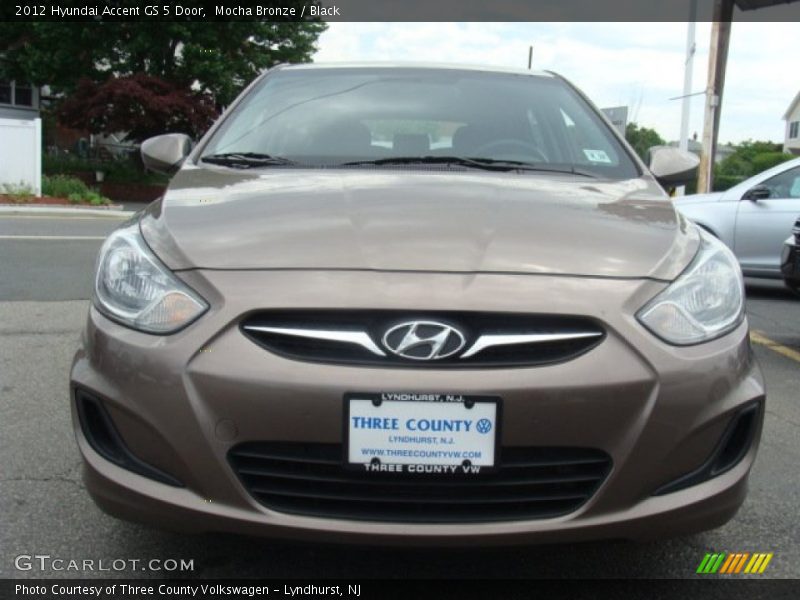 Mocha Bronze / Black 2012 Hyundai Accent GS 5 Door