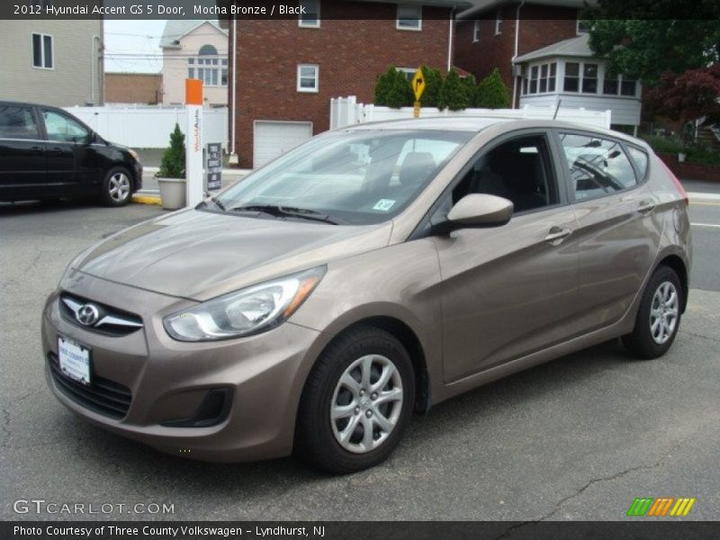 Mocha Bronze / Black 2012 Hyundai Accent GS 5 Door