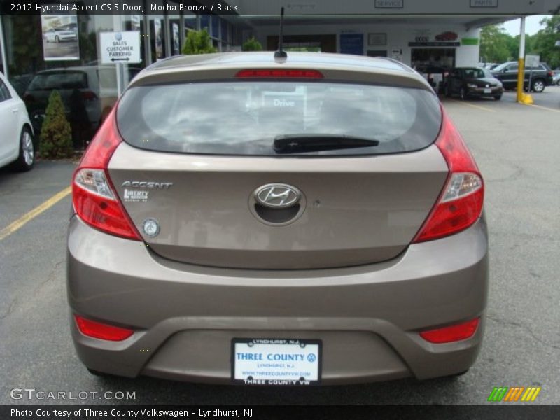 Mocha Bronze / Black 2012 Hyundai Accent GS 5 Door