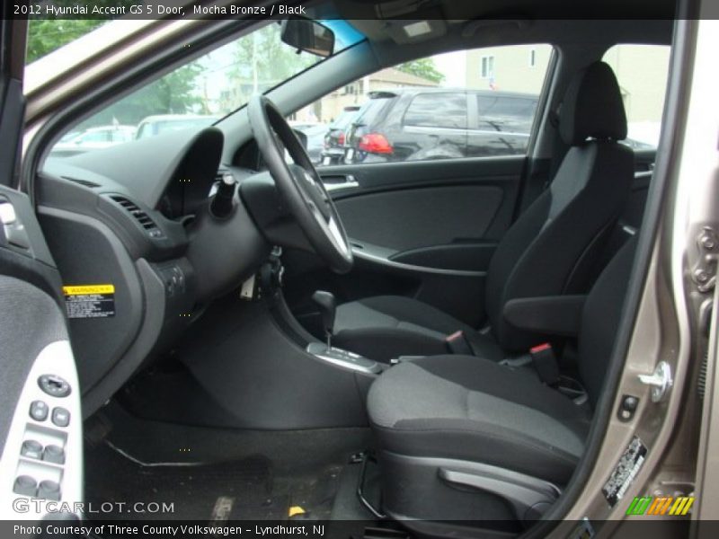 Mocha Bronze / Black 2012 Hyundai Accent GS 5 Door