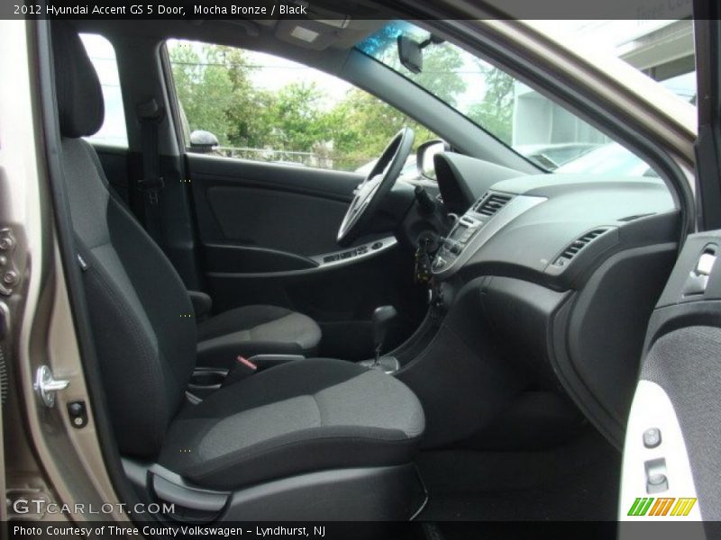 Mocha Bronze / Black 2012 Hyundai Accent GS 5 Door