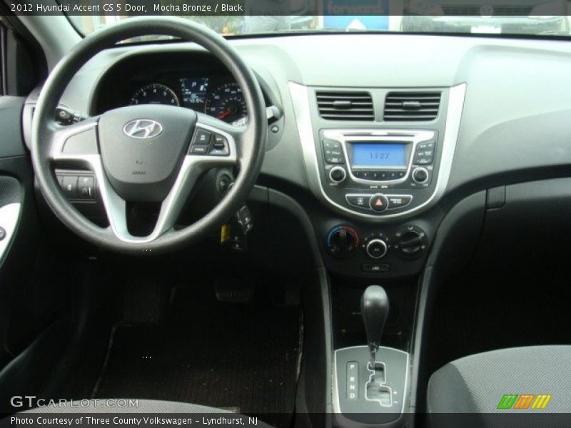 Mocha Bronze / Black 2012 Hyundai Accent GS 5 Door