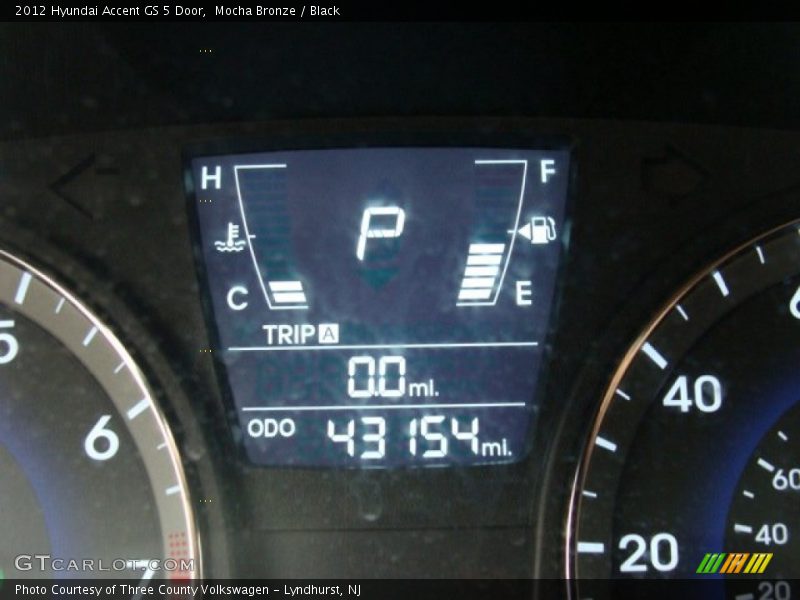 Mocha Bronze / Black 2012 Hyundai Accent GS 5 Door