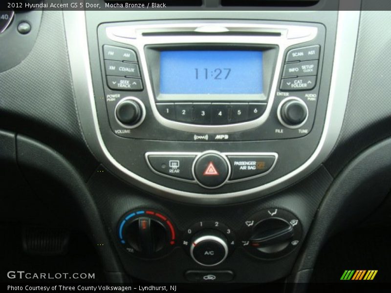 Mocha Bronze / Black 2012 Hyundai Accent GS 5 Door