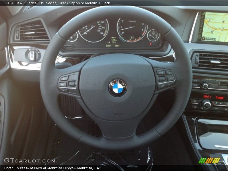 Black Sapphire Metallic / Black 2014 BMW 5 Series 535i Sedan