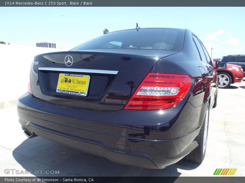 Black / Black 2014 Mercedes-Benz C 250 Sport