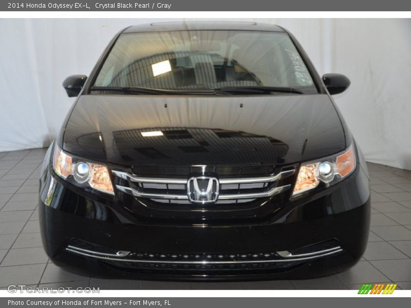 Crystal Black Pearl / Gray 2014 Honda Odyssey EX-L
