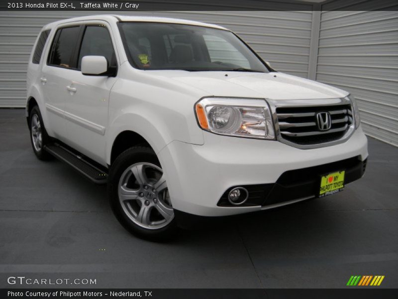 Taffeta White / Gray 2013 Honda Pilot EX-L