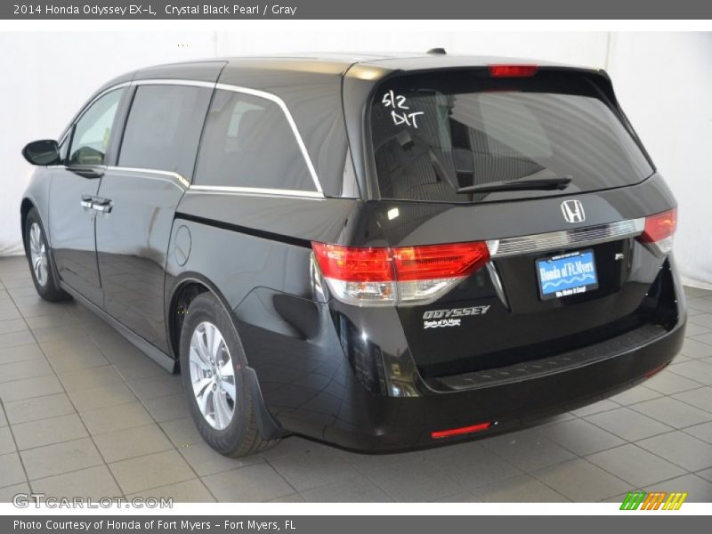 Crystal Black Pearl / Gray 2014 Honda Odyssey EX-L