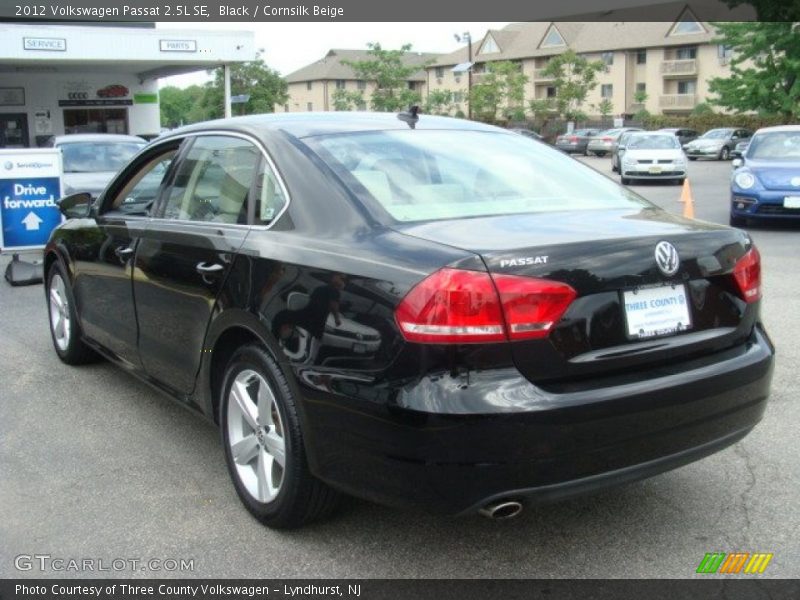 Black / Cornsilk Beige 2012 Volkswagen Passat 2.5L SE