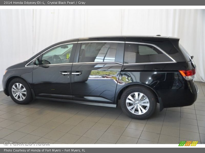 Crystal Black Pearl / Gray 2014 Honda Odyssey EX-L