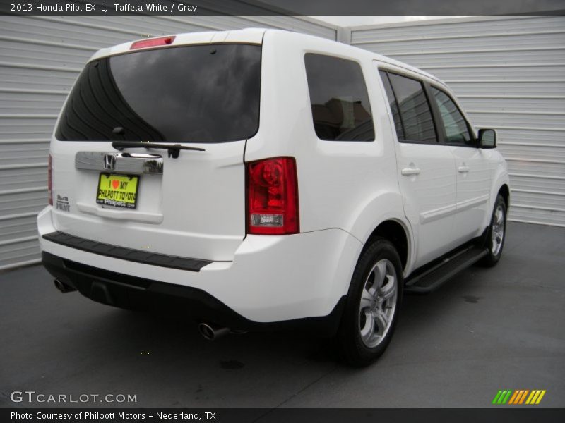 Taffeta White / Gray 2013 Honda Pilot EX-L