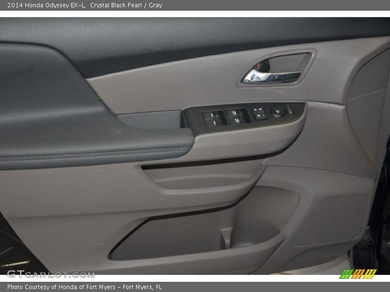 Crystal Black Pearl / Gray 2014 Honda Odyssey EX-L