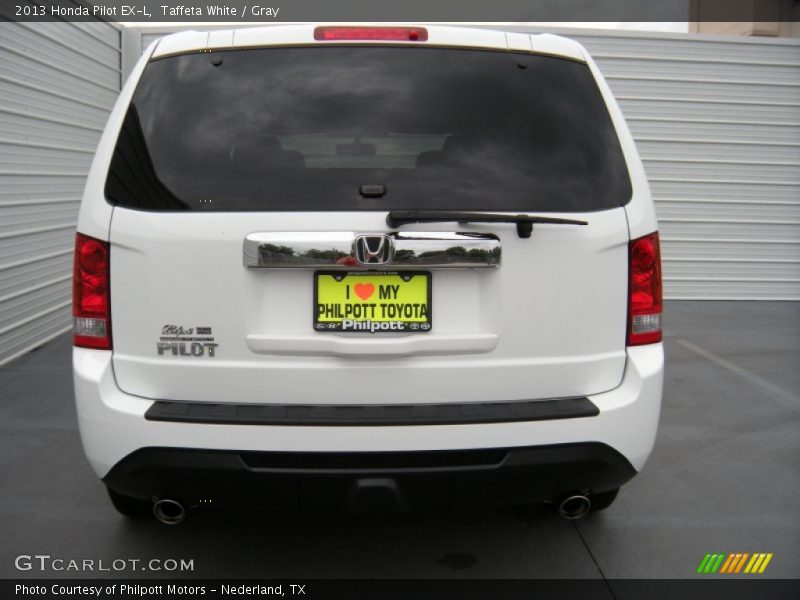 Taffeta White / Gray 2013 Honda Pilot EX-L