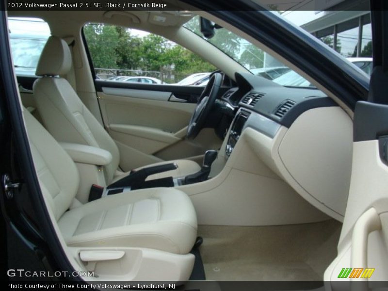 Black / Cornsilk Beige 2012 Volkswagen Passat 2.5L SE