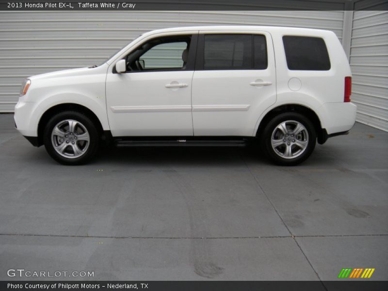 Taffeta White / Gray 2013 Honda Pilot EX-L