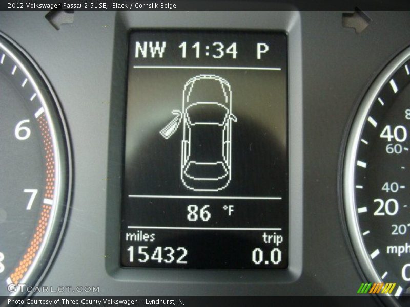 Black / Cornsilk Beige 2012 Volkswagen Passat 2.5L SE