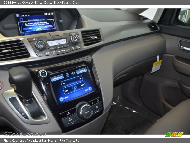 Crystal Black Pearl / Gray 2014 Honda Odyssey EX-L