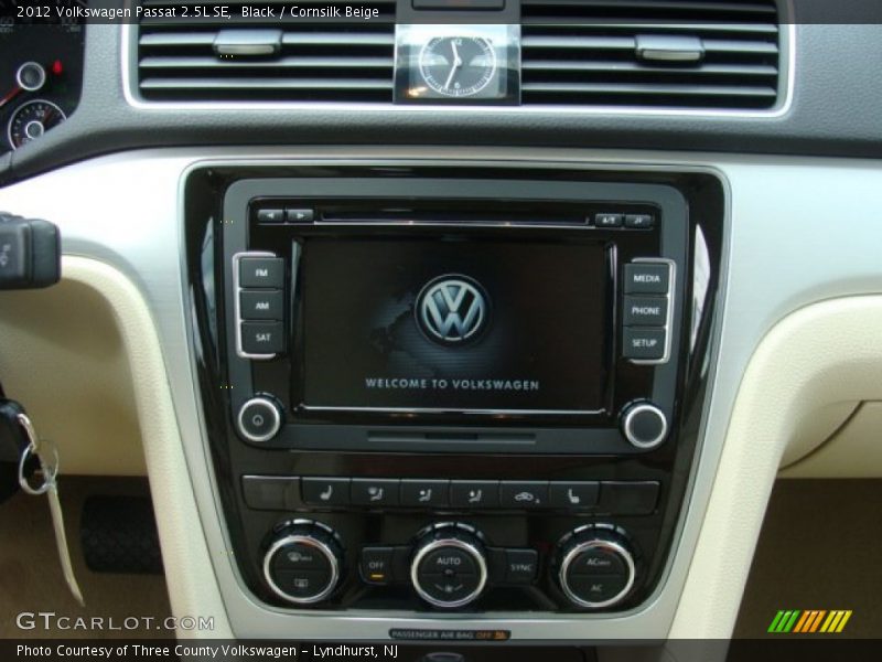 Black / Cornsilk Beige 2012 Volkswagen Passat 2.5L SE