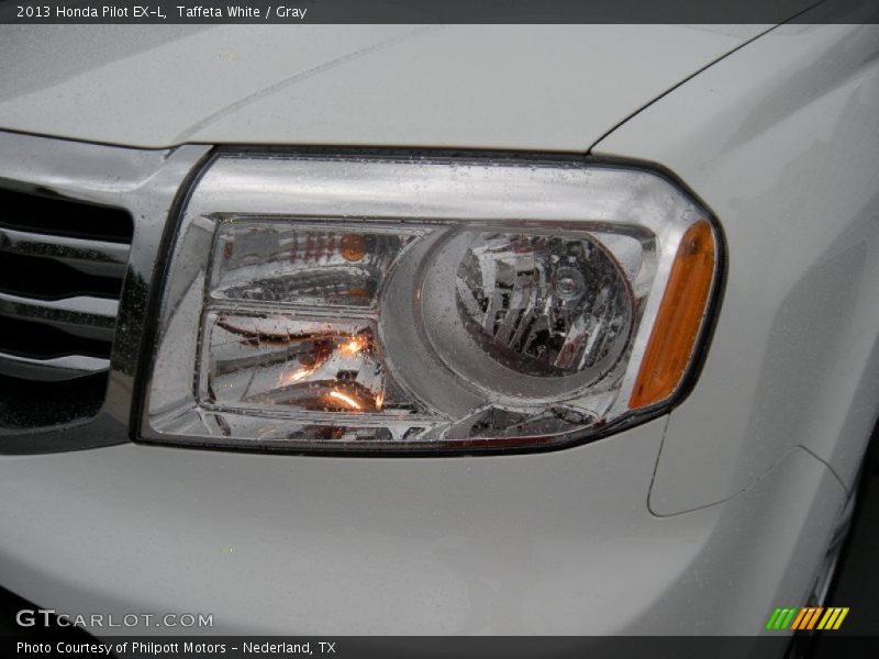 Taffeta White / Gray 2013 Honda Pilot EX-L
