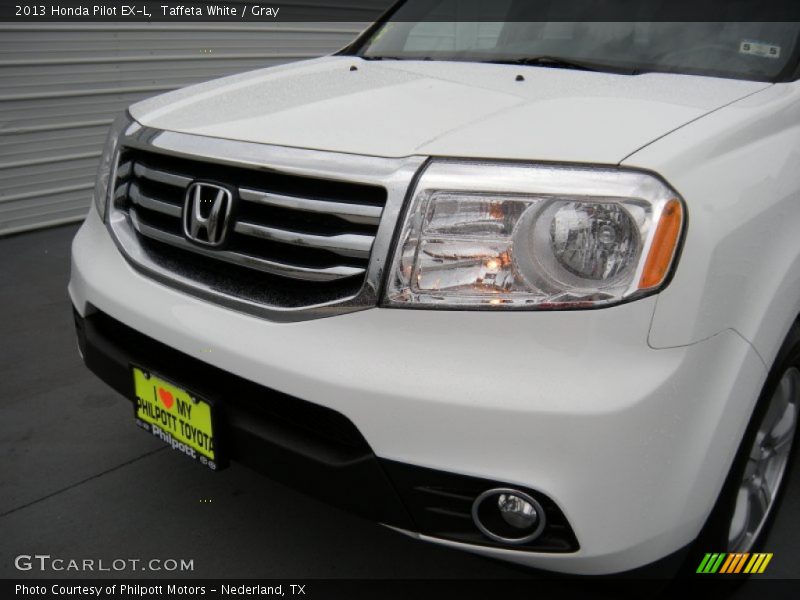 Taffeta White / Gray 2013 Honda Pilot EX-L