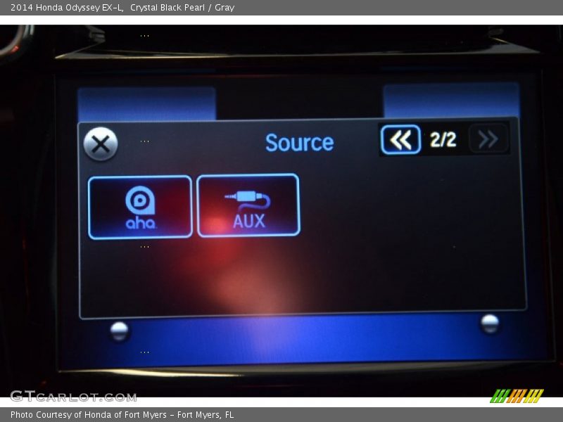 Crystal Black Pearl / Gray 2014 Honda Odyssey EX-L