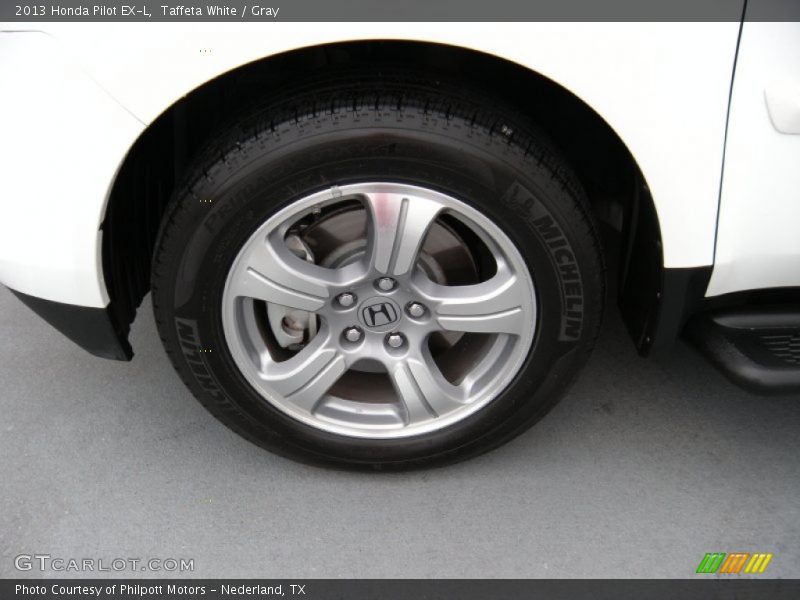 Taffeta White / Gray 2013 Honda Pilot EX-L