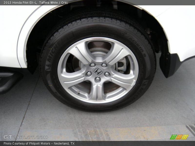 Taffeta White / Gray 2013 Honda Pilot EX-L