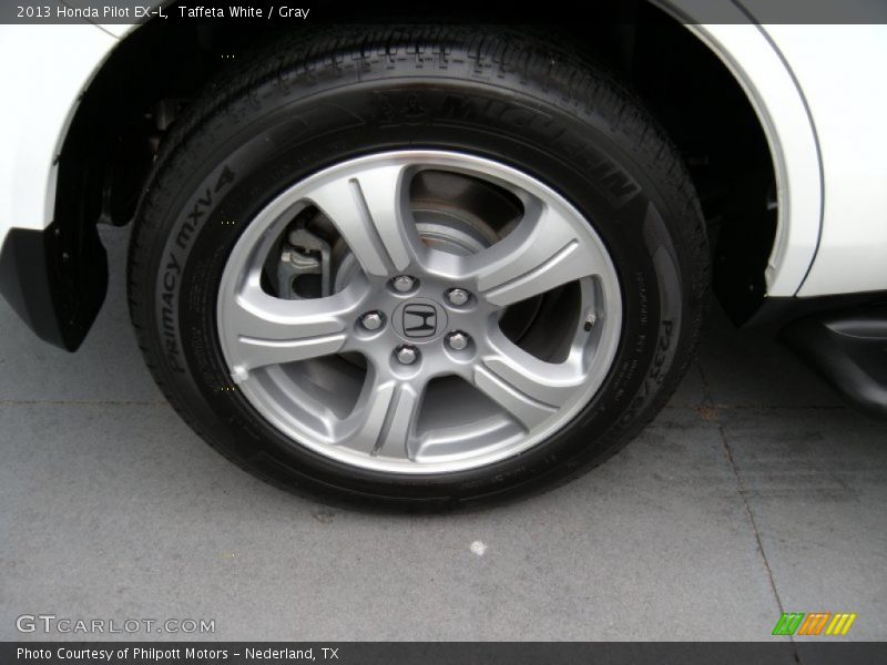 Taffeta White / Gray 2013 Honda Pilot EX-L