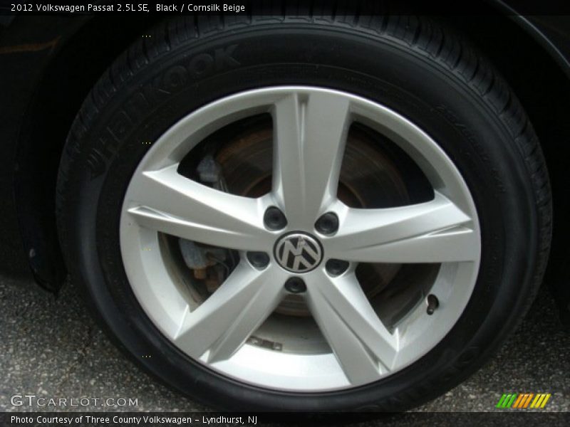Black / Cornsilk Beige 2012 Volkswagen Passat 2.5L SE