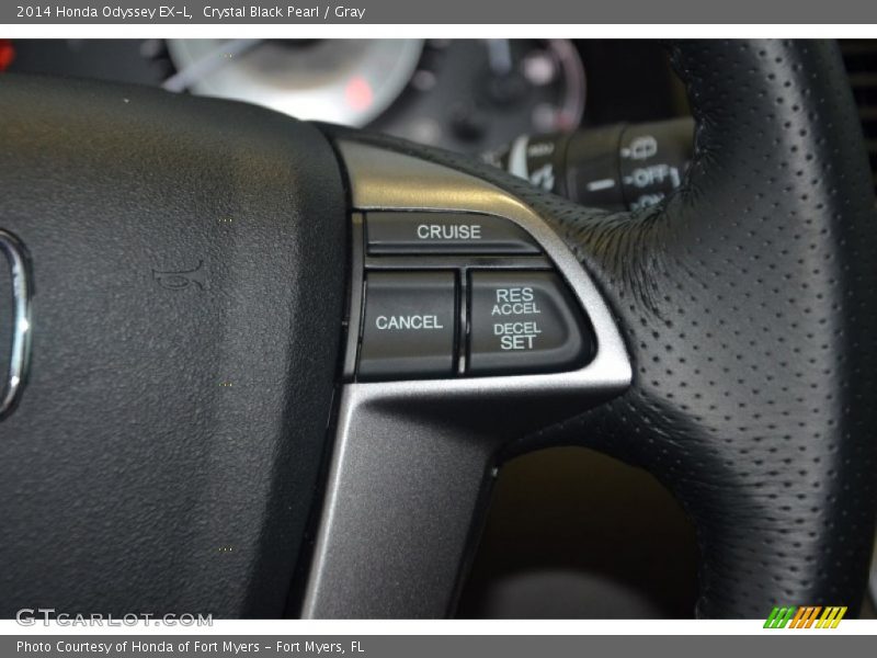 Crystal Black Pearl / Gray 2014 Honda Odyssey EX-L