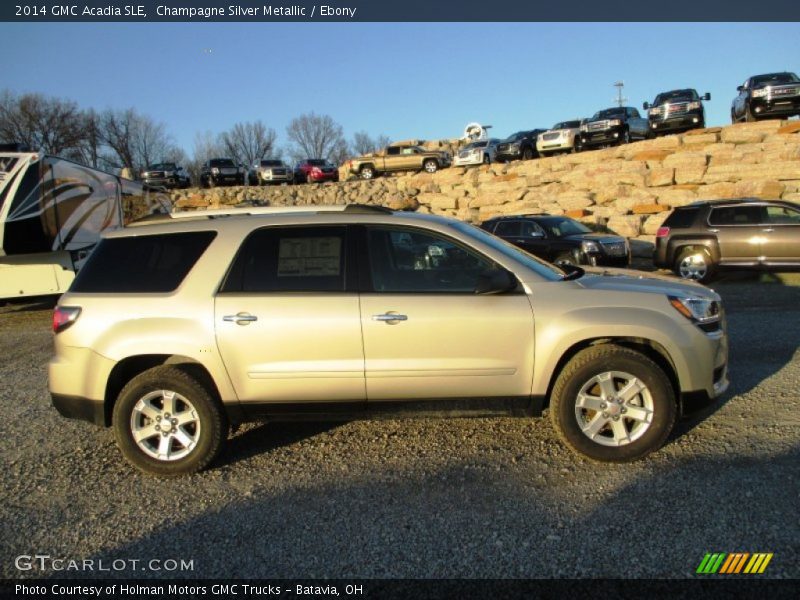 Champagne Silver Metallic / Ebony 2014 GMC Acadia SLE