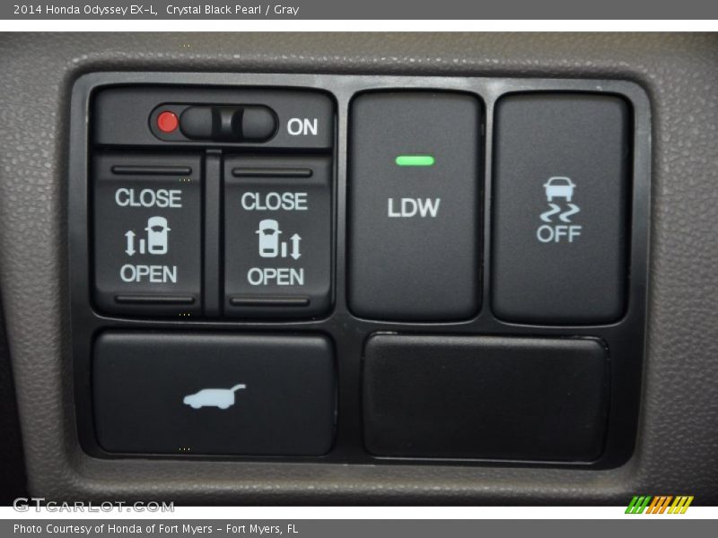 Crystal Black Pearl / Gray 2014 Honda Odyssey EX-L