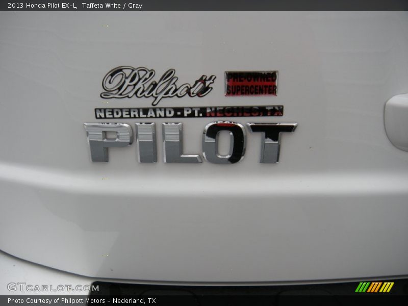 Taffeta White / Gray 2013 Honda Pilot EX-L