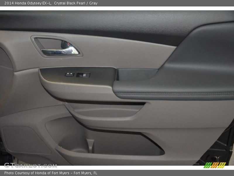 Crystal Black Pearl / Gray 2014 Honda Odyssey EX-L