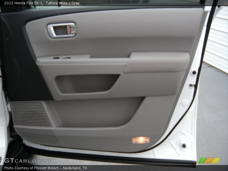 Taffeta White / Gray 2013 Honda Pilot EX-L