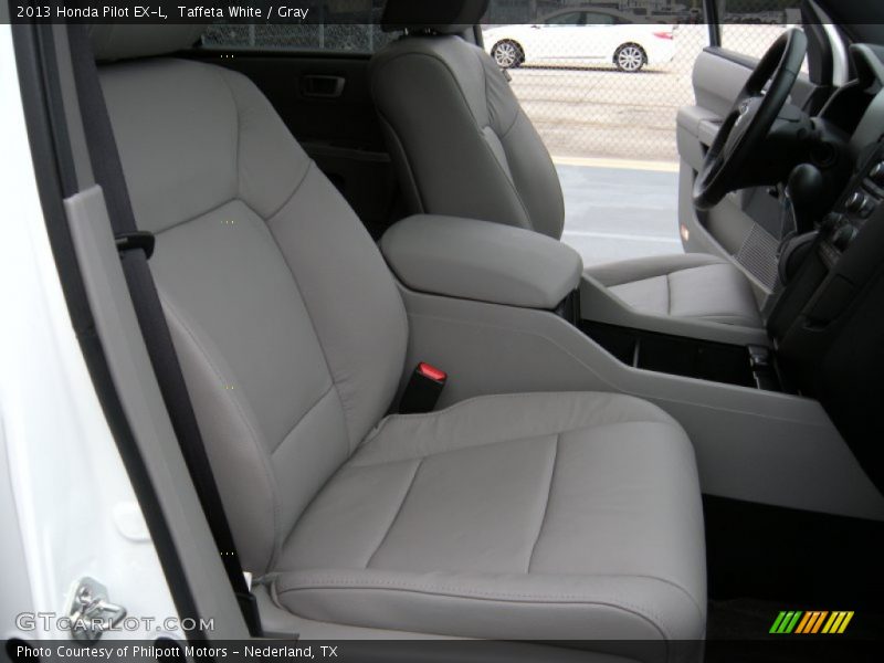 Taffeta White / Gray 2013 Honda Pilot EX-L