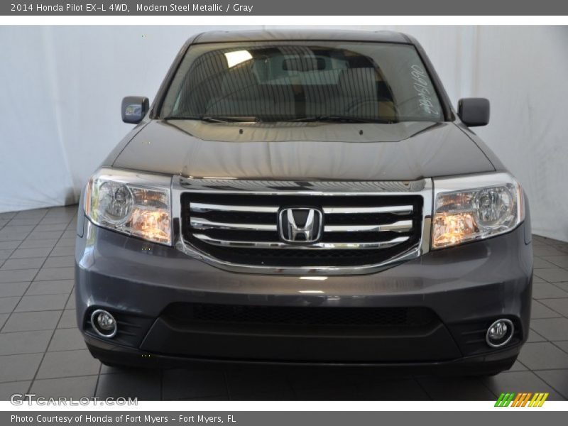 Modern Steel Metallic / Gray 2014 Honda Pilot EX-L 4WD