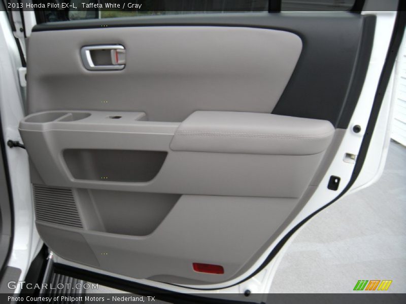 Taffeta White / Gray 2013 Honda Pilot EX-L